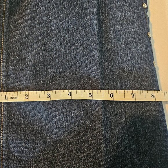 Lazer Flare High Rise Silver Stud Embellished Straight Leg Jeans Size 3 - Picture 5 of 12
